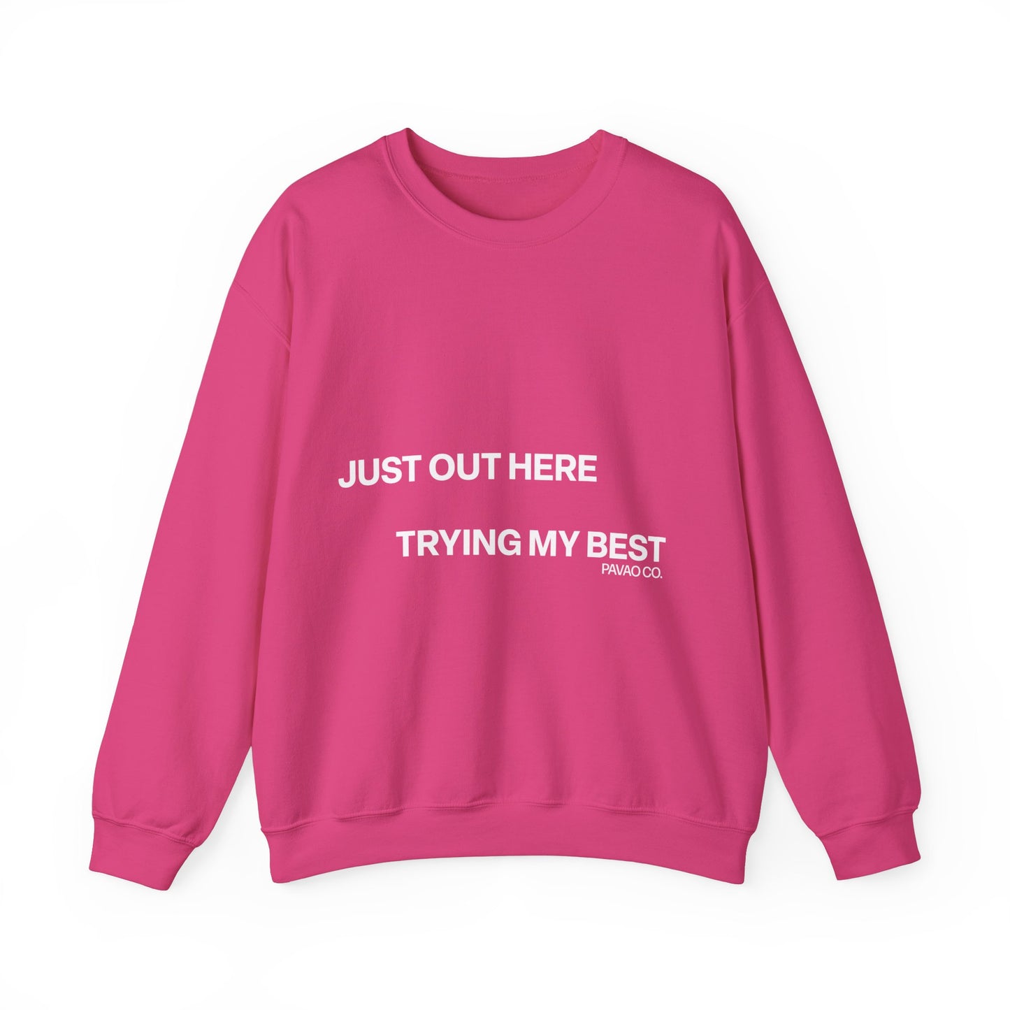 Trying My Best Crewneck Sweatshirt - Gold