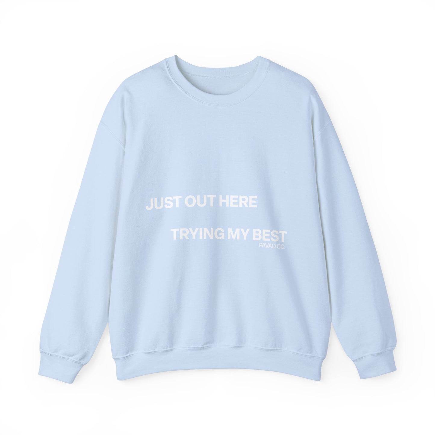 Trying My Best Crewneck Sweatshirt - Gold