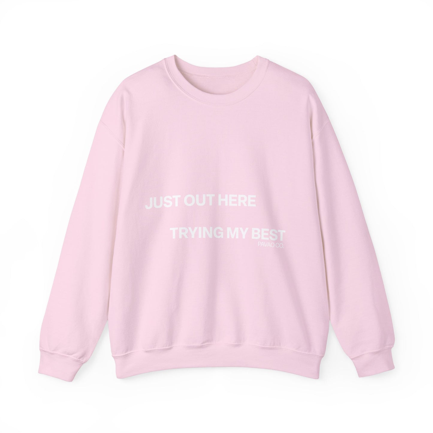 Trying My Best Crewneck Sweatshirt - Gold