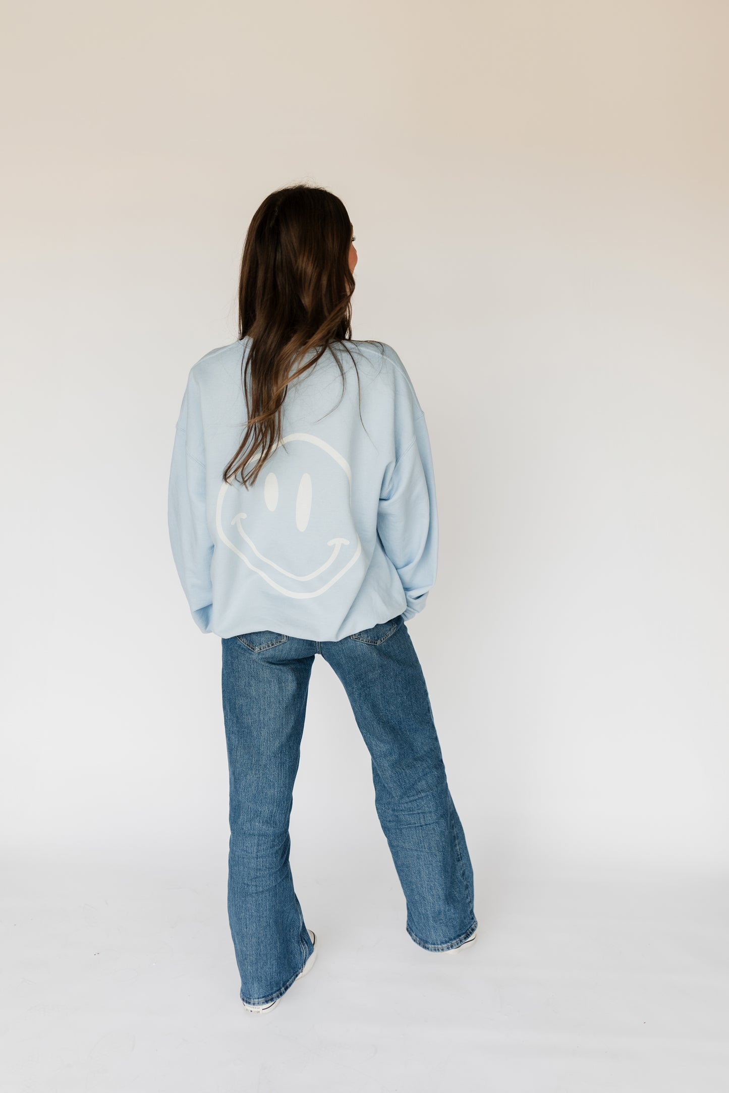 Trying My Best Crewneck Sweatshirt - Sky Blue